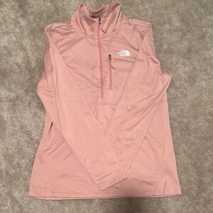 The North Face Light Pink Half-Zip Top